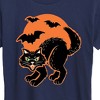 Women's - Instant Message - Vintage Paper Cat Halloween Short Sleeve Graphic T-Shirt - 2 of 4