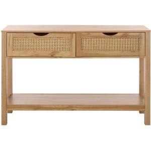 Seeley 2 Drawer Console Table - CNS3100A - Oak - Safavieh - 1 of 4