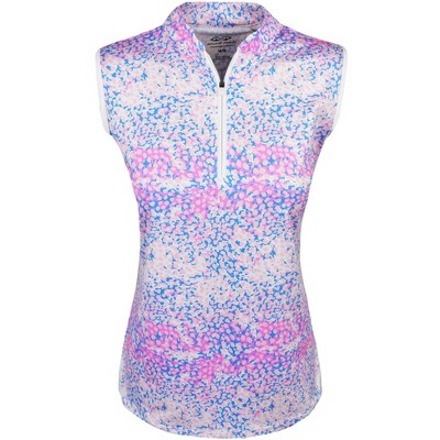 Snake Eyes Golf Ladies 1/4 Zip Sleeveless Mock Polo