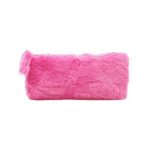 The Plush - Hot Pink Faux Fur Cosmetic Bag by Youzey - 1 of 4