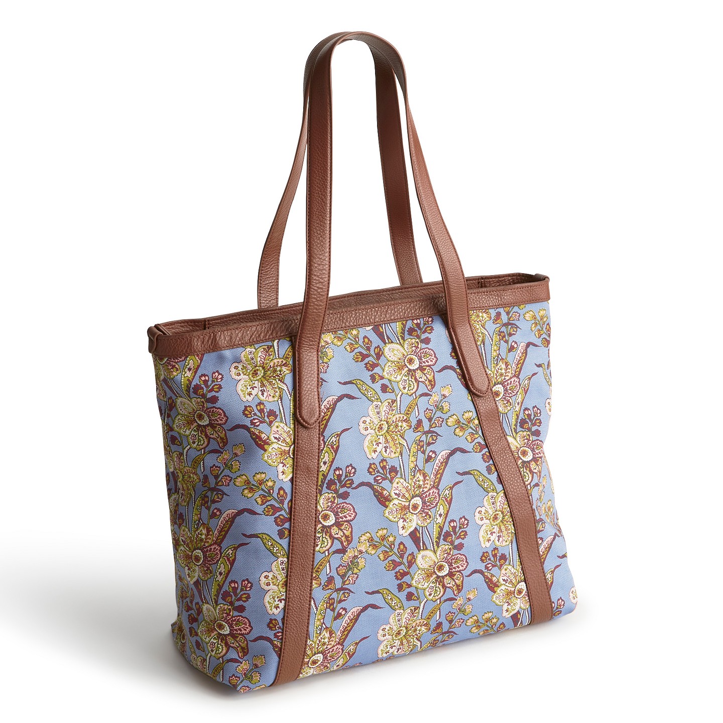Женская сумка Vera Bradley Oxford Canvas Original Zip Tote Bag Begonia Fields — фото 1