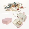 Unique Bargains Women's Travel Portable PU Leather Jewelry Storage Case 2 Pcs - 2 of 4