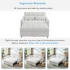 52.8" Pull-Out Sleeper Loveseat with Adjustable Backrest, 3 USB Ports & Lumbar Pillows - Chenille Tufted Sofa Bed for Small Spaces - 4 of 4