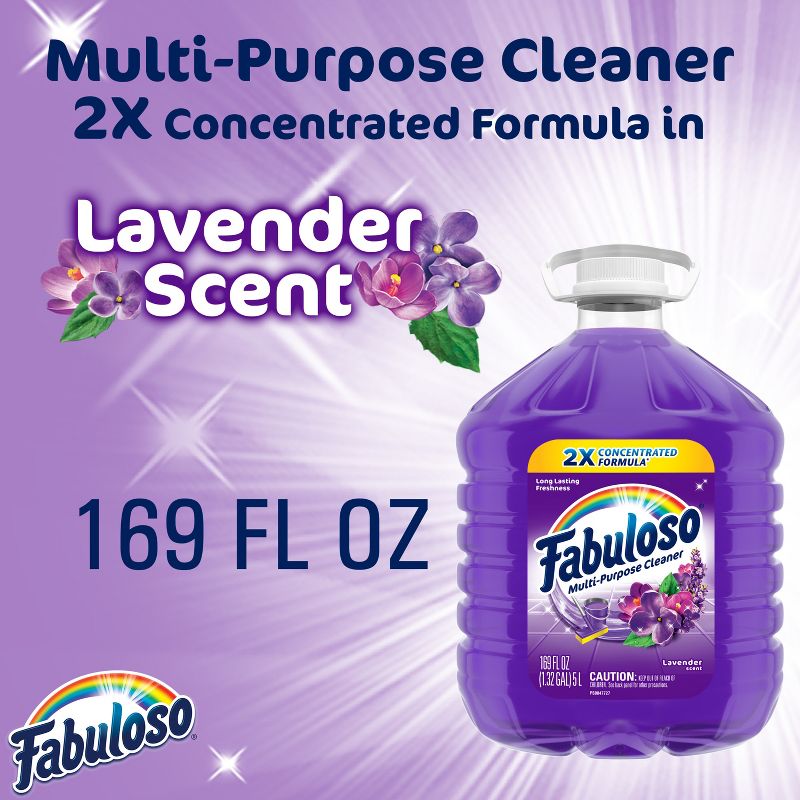 Fabuloso Lavender Scent Multi-Purpose Cleaner 2X Concentrated Formula - 169 fl oz, 5 of 8