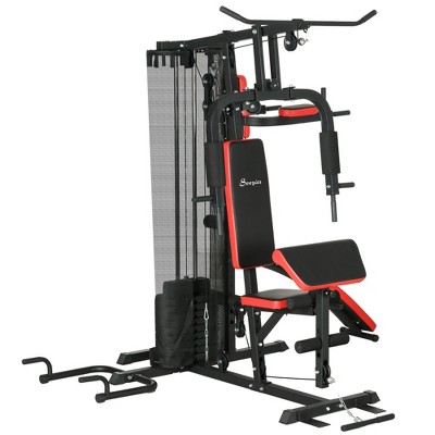 Soozier Home Gym, Multifunction Gym Equipment with 100Lbs Weight