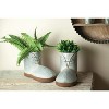 Manual Woodworkers and Weavers Metal Boots Planter Set of 2, Gray, Decorative Rustic Garden Containers for Indoor or Outdoor Use - 2 of 3