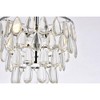 Elegant Lighting Mila 3 - Light Flush Mount in  Chrome - 3 of 4