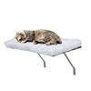 Sandinrayli Window Cat Hammock - Indoor Cat Bed for Window Sill, White - 2 of 4