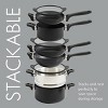 Kenmore Elite Grayson 9 Piece Nonstick Aluminum Stackable Cookware Set in Black - 4 of 4