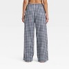 Women's Flannel Wide Leg Pajama Pants - Wild Fable™ - 2 of 3