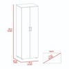 NicBex Armoire Wardrobe Closet Storage Cabinet with Doors & Open Shelves & Drawer for Bedroom, Black - 3 of 4