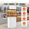VEVOR Promotion Counter Table,Portable Tradeshow Podium Table, 30.91" x 14.96" x 71.46",Display Exhibition Counter Stand Booth Fair with Wall, White - 3 of 4
