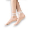 Anna-Kaci Women's 3-Pair Antibacterial and Breathable Ribbed Ankle Socks with Double Stripe Cuffs - 3 of 4