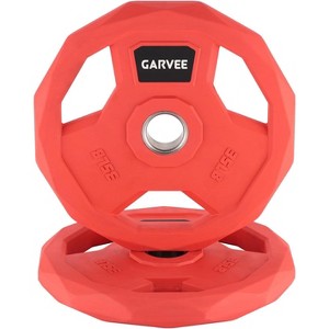 COZONY 2-Inch Bumper Plates Set – Rubber Coated Cast Iron Barbell Plates for Home Gym & Commercial Use, Multiple Weight Options - 1 of 4