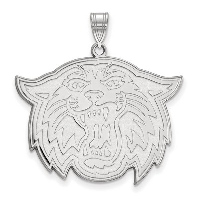 Black Bow Jewelry 10k White Gold Villanova Wildcats NCAA Extra Large Pendant