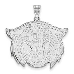 Black Bow Jewelry 10k White Gold Villanova Wildcats NCAA Extra Large Pendant - 1 of 3