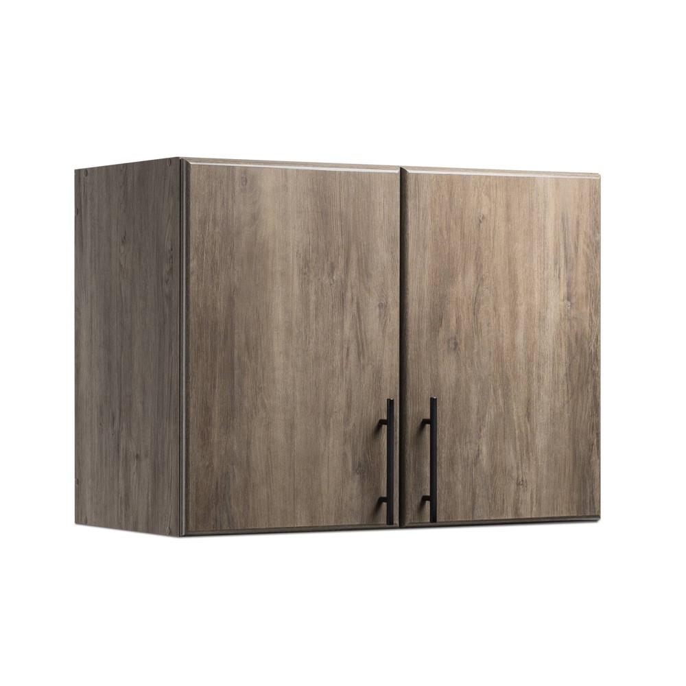 Photos - Wardrobe 32" Elite Stackable Wall Cabinet Drifted Gray - Prepac: Deep Storage, 2-Do