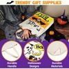 Joyfy 3PCS Halloween Goodie Candy Bags for Trick or Treating, 13.75” Reusable White Canvas Gift Snack Tote Bag with Handles Party Favor Supplies - 4 of 4