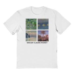 APOH Men's Oscar Claude Monet Short Sleeve Graphic Cotton T-shirt - 1 of 1