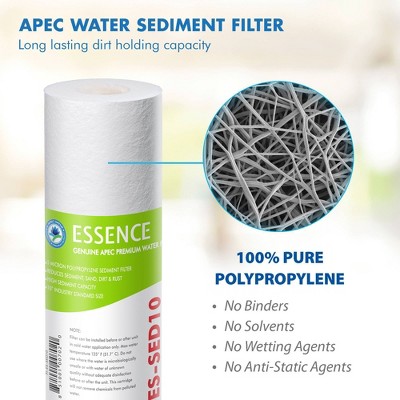 10-Inch White Carbon Block Under Sink Water Filter