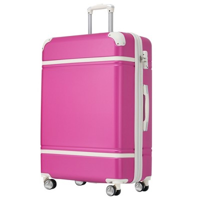 Maggift Luggage, with 4 Spinner Wheels Lightweight Suitcase, Suitable for business trips and travel, Pink, 20.1"*12.4"*30.3"