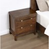 NicBex Nightstand with 2 Drawers,Modern Bedside Table with Wood Frame and Pulls,Side Table for Bedroom,Living Room - 3 of 4