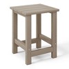 WestinTrends Malibu Kids Outdoor Patio Furniture HDPE Adirondack Square Side Table - 4 of 4