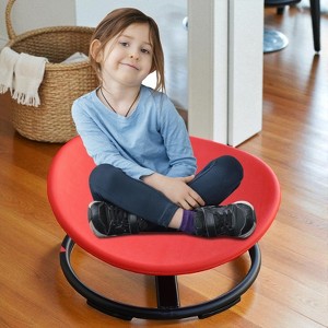Kids Sensory Swivel Chair for Autism & ADHD, Balance Training Spinning Seat, Safe Sensory Toy for Focus, Fun, Body Coordination & Development - 1 of 4
