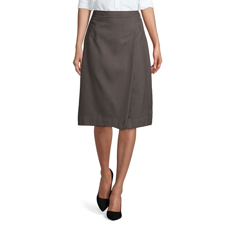 Lands' End School Uniform Women's Solid A-line Skirt Below The Knee ...