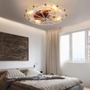 TOBILI Low Profile Caged Ceiling Fan with Lights Remote Control, Embedded modern industrial ceiling fan - 2 of 4