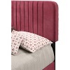 Passion Furniture Lodi Velvet UpholsteChannel Tufted Queen Panel Bed - 4 of 4