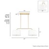Hunter Fans 37" Cottage Hill 4-Light Pendant Alturas Gold Ceiling Light - 4 of 4