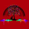 Junior's Design By Humans Melting Colors Parasite By Tobiasfonseca T-Shirt - 2 of 3