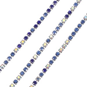 Unique Bargains Clothing Decoration Crystal Rhinestone Sew on Close Claw Chain Trim - 1 of 4