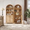 72" Tall Arched Pantry Cabinet with Doors, 5-Tier Kitchen Storage Cabinet with Adjustable Shelves, Wooden Pantry Cabinet - 4 of 4