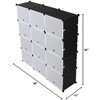 DIY Portable Shoe Rack Storage Rack 7-Shelf Storage Cabinet Suitable for High Heels, Boots and Slippers 40X30X30 Model, - 2 of 4