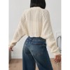 Womens Cropped Cardigan Long Sleeve Open Front Casual Cardigan Tops - 2 of 4
