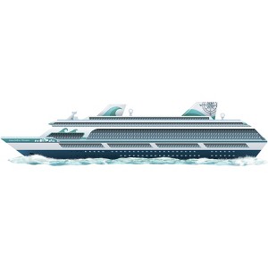 Beistle Jointed Cruise Ship, 13.5" x 4' 9", (2/Pkg) Multicolored - 1 of 4