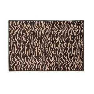 Woven Zebra Accent Rug Black/Tan - Threshold™ : Target