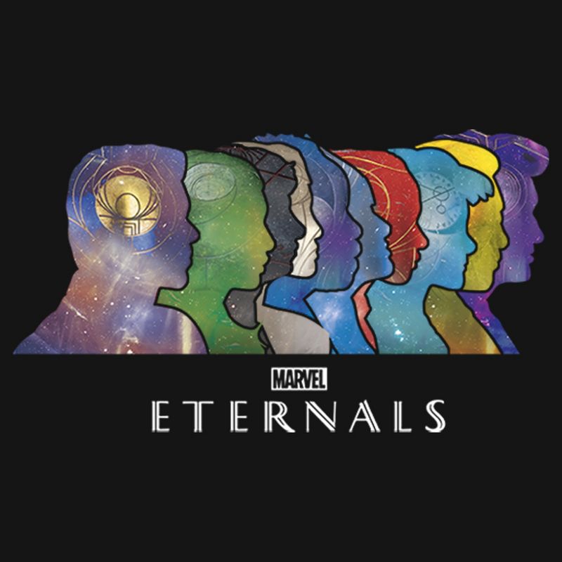 Men's Marvel Eternals Silhouettes Long Sleeve Shirt, 2 of 5