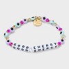 Little Words Project Good Energy Beaded Bracelet - Pink - 3 of 4