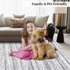 Small Throw Rug for Bedroom Kitchen Entryway - Boho Vintage Non-Slip Washable Mat, Oriental Soft Stain Resistant Low Pile Carpet - 3 of 4