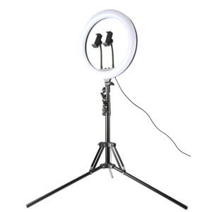 Vivitar 12" Professional RGB Ring Light Kit, with Wireless Shutter Remote, Flexible Tripod, Dual Gooseneck Phone Mounts - 1 of 4