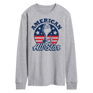 Men's - Dr. Seuss - The Grinch America's Favorite Mean One Long Sleeve Graphic T-Shirt - 1 of 4