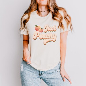 Simply Sage Market Just Peachy Retro Short Sleeve Tee - 1 of 4