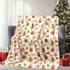 Lomsoe Christmas Cookies and Gifts Print Flannel Blanket - All Seasons Soft and Warm Perfect for Living Room Decor, Sofa, Bed, Travel - 2 of 4