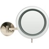 ALFI ABM9WLED-BNBrushed Nickel Wall Mount Round 9Inch 5x Magnifying Cosmetic Mirror with Light - 2 of 4