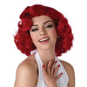 California Costumes Hollywood Glamour Adult Wig (Red) - 1 of 2
