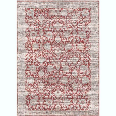Mark & Day Van Meter 2'5"x10' Runner Washable Woven Indoor Area Rugs Rust: Stain-Resistant, Pet Friendly, Polyester, Floral