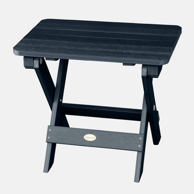 Adirondack Folding Patio Side Table Federal Blue - highwood